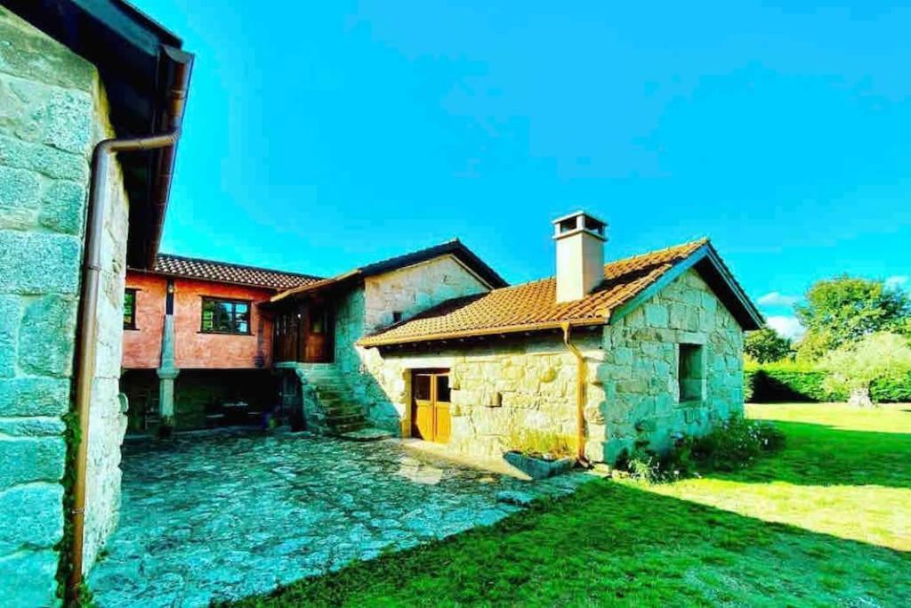 Casa De Campo Con Piscina, Entera O Por Habitaciones Amoeiro Exterior foto